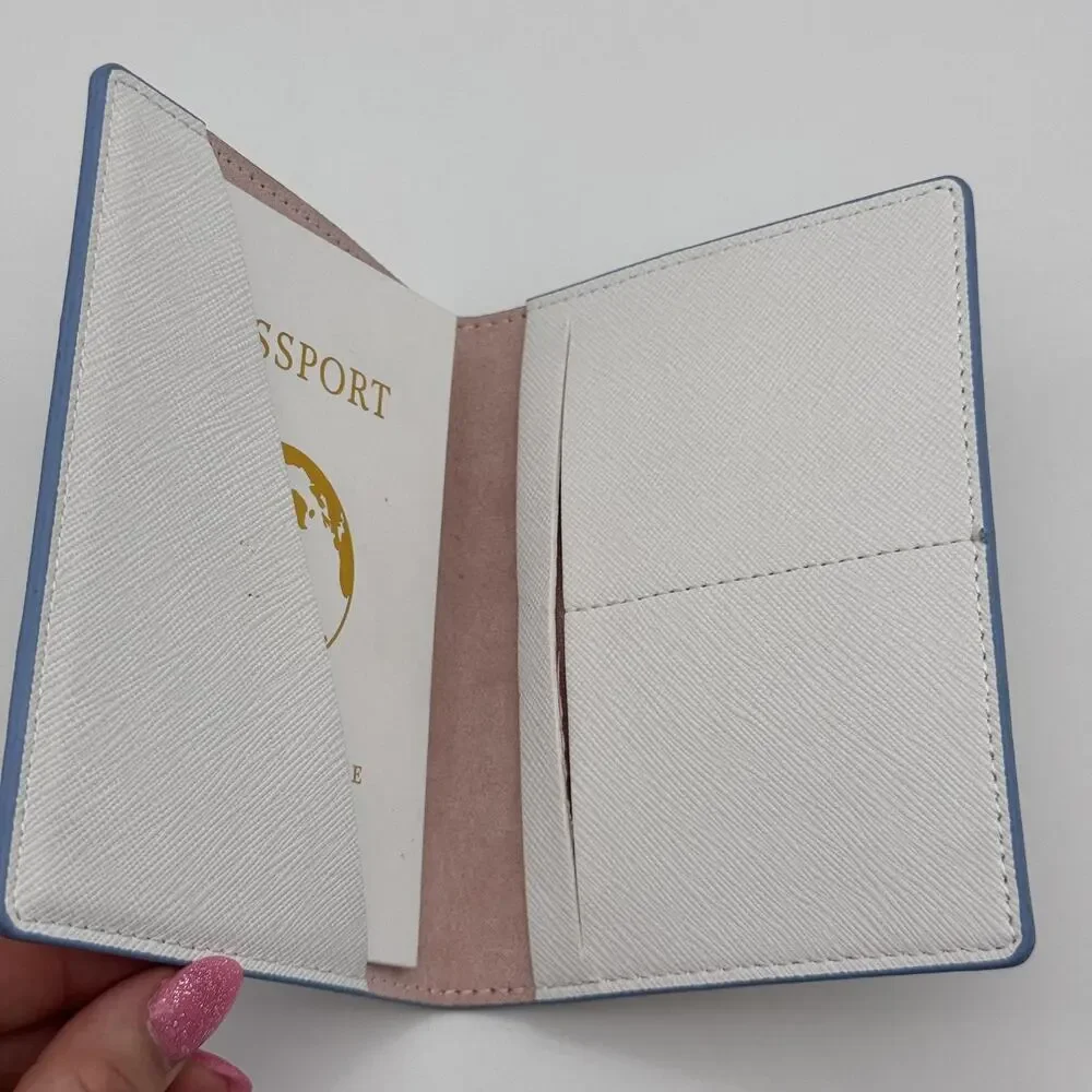 Anthropologie Paloma Passport Holder Travel Wallet Floral Faux Leather